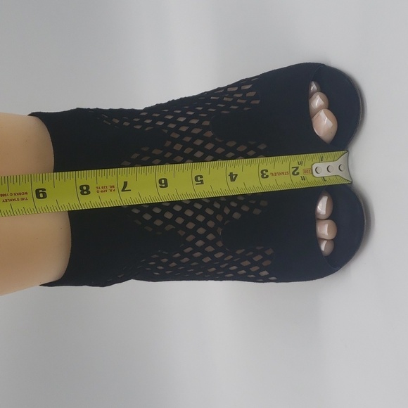 705- Jimmy Choo Women's Detroit Suede Peep Toe Open Bootie Made in Italy Sz 7.5 - Picture 11 of 13